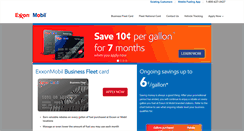 Desktop Screenshot of exxonmobilfleetcards.com