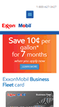 Mobile Screenshot of exxonmobilfleetcards.com